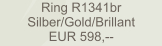 Ring R1341br Silber/Gold/Brillant EUR 598,--